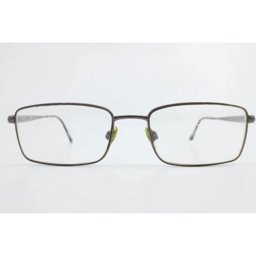 Ralph Lauren Polo 1036 9015 Gunmetal Rectangular Metal Eyeglass Frames 55-18-140